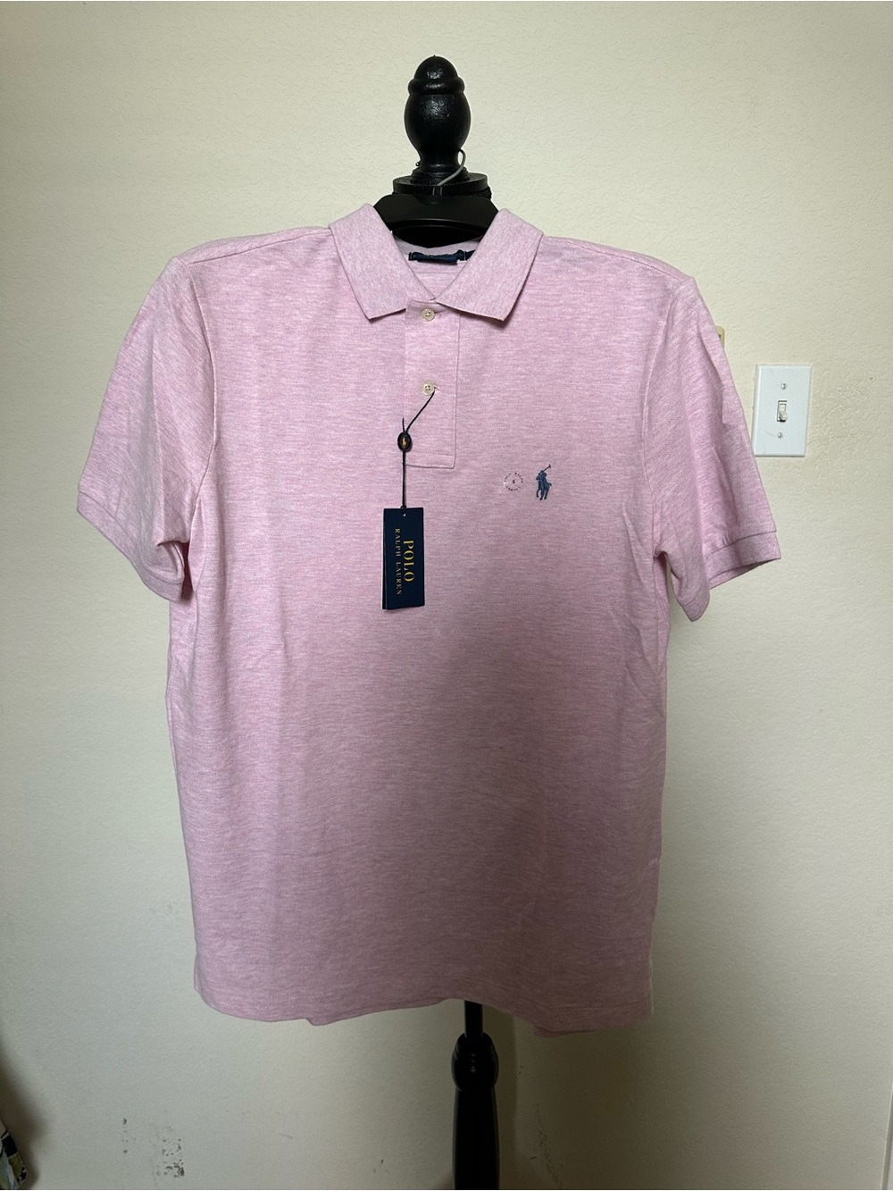 Polo by Ralph Lauren Light Pink, classic fit Short-Sleeve Polo. Size Small. NWT